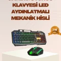 BUĞZ Mekanik LED Gaming Klavye Mouse Seti – Yüksek Tepki ve Ergonomi