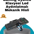 BUĞZ Mekanik Oyuncu Seti – LED Işıklandırma ve Ergonomik Mouse