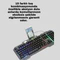 BUĞZ Mekanik Oyuncu Seti – LED Işıklandırma ve Ergonomik Mouse