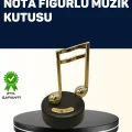 BUĞZ Melodious Music Altın Nota Figürlü Müzik Kutusu