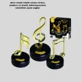 BUĞZ Melodious Music Altın Nota Figürlü Müzik Kutusu