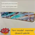 BUĞZ Mermer Desenli Yapışkanlı Askılık