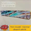 BUĞZ Mermer Desenli Yapışkanlı Askılık