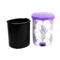 BUĞZ Metal 25 L beyaz mutfak tipi pedallı çöp kovası 3 adet set - 25 L Hacim - Ev & Mobilya