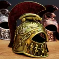 BUĞZ Metal Dekoratif Şövalye Miğferi - Tarihi Tasarım - 10x5 cm