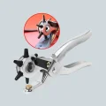 BUĞZ Metal Gövdeli Ayarlanabilir Deri Delme Pensesi 2.5–5 mm Delik Açma Aracı - Lisinya