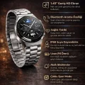 BUĞZ Metal Kordonlu Akıllı Saat - Nabız, Uyku Takibi, GPS ve Suya Dayanıklı Özellikler
