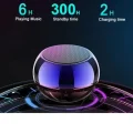 Metal Mini Kablosuz Hoparlör Şarjlı 4w Mini Bluetooth Speaker Tws Özellikli Ses Bombası