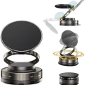 BUĞZ Metalik Magsafe Telefon Tutucu Tüm Yüzeylerle Uyumlu Vakumlu 360 Dönen Oynar Başlık