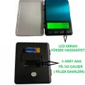 BUĞZ Mh-999 Pratik Dijital Hassas Mutfak Terazisi Hassas Tartı 2000 G /0.01 Gr. Hassasiyet