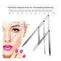 BUĞZ Microblading Simetrik ve Estetik Kaş Ölçüm Cetveli, Kalıcı Makyaj Altın Oran Pergeli 275