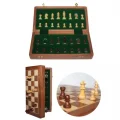  Mıknatıs Taşlı Ahşap Katlanabilir Kutulu Satranç Oyunu 30 Cm