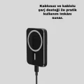 BUĞZ Mıknatıslı MagSafe Uyumlu Araç Tutucu Kablosuz Şarj Destekli