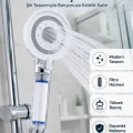 BUĞZ Mineral Taşlı Filtreli Duş Başlığı Güçlü Su Basınçlı Banyo Başlığı