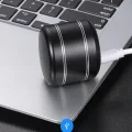 BUĞZ Mini Alüminyum TWS Kablosuz Bluetooth Hoparlör – Yuvarlak Metal Tasarım, Yüksek Bas ve Taşınabilir Özellikler