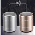  Mini Alüminyum Tws Kablosuz Bluetooth Hoparlör – Yuvarlak Metal Tasarım, Yüksek Bas Ve Taşınabilir Özellikler