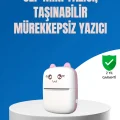  Mini Bluetooth Termal Yazıcı 1200mAh Şarjlı Taşınabilir