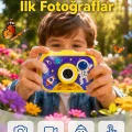 BUĞZ Mini Çocuk Dijital Fotoğraf Makinesi Type-C Şarjlı HD Video Kamera 2.0 İnç TFT Renkli Ekran