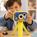 BUĞZ Mini Çocuk Dijital Fotoğraf Makinesi Type-C Şarjlı HD Video Kamera 2.0 İnç TFT Renkli Ekran