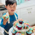  Mini Çocuklar İçin Cupcake Fırın Kalıbı 6 Büyük Bölmeli Muffin Kek Kalıbı