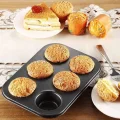  Mini Çocuklar İçin Cupcake Fırın Kalıbı 6 Büyük Bölmeli Muffin Kek Kalıbı