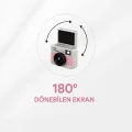 BUĞZ Mini Dijital Retro Kamera - Dönebilen Ekran - Flaşlı