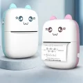 BUĞZ Mini Fotoğraf Yazıcı Kablosuz Etiket Yazıcı Baskı Makinesi Ios Android Uyumlu Termal Printer Mavi