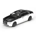  Mini GT 1/64 BMW i7 xDrive60 Alpine White / Black Sapphire - Blister Paket