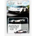  Mini GT 1/64 Lamborghini Aventador SVJ 63 Bianco Asopo