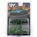 BUĞZ Mini GT 1/64 Lamborghini Countach LPI 800-4 Verde Medio - Blister Paket