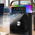 BUĞZ Mini Klima Fan Buharlı Soğutucu RGB Led Işıklı Taşınabilir Masaüstü Fan
