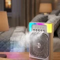BUĞZ Mini Klima Fan Su Hazneli USB Şarjlı Sessiz Masaüstü Soğutucu
