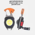 BUĞZ Mini LED Anahtarlık Fener – Şişe Açacağı, Tornavida, Düdük ve USB Şarj Özellikli