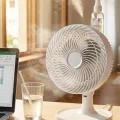 BUĞZ Mini Masaüstü Vantilatör Sessiz Çalışan 2 Kademeli Fan Otomatik Salınımlı