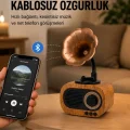 BUĞZ Mini Nostaljik Bluetooth Hoparlör FM Radyo 8 Saat Batarya Yeni Nesil