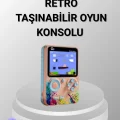 BUĞZ Mini Retro Oyun Konsolu 500 Oyunlu 3.0 İnç Ekran ve Şarjlı Batarya