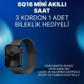  Mini Series 10 Akıllı Saat | 3 Kordon + Bileklik Hediyeli, Tüm Telefonlarla Uyumlu