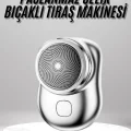BUĞZ Mini Sıfır Sakal Yanak Tıraş Makinesi USB Şarjlı Sıfır Sakal Taşınabilir Korumalı