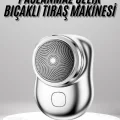  Mini Sıfır Sakal Yanak Tıraş Makinesi USB Şarjlı Sıfır Sakal Taşınabilir Korumalı