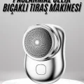 BUĞZ Mini Sıfır Sakal Yanak Tıraş Makinesi USB Şarjlı Sıfır Sakal Taşınabilir Korumalı - BUĞZ
