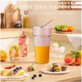 BUĞZ Mini Taşınabilir Mikser 350 Ml Smoothie Makinesi Meyve Sıkacağı Şarj Edilebilir Blender Pembe