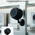 BUĞZ Mini Wi-Fi Güvenlik Kamerası A9 HD Görüntü Hareket Algılama ve Uzaktan Canlı İzleme