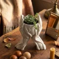 BUĞZ Minimalist El Tasarımlı Dekoratif 3D Saksı Vazo Modern Masa Dekoru