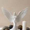 BUĞZ Minimalist Melek İnsan Figürlü 3D Heykel Dekoratif Biblo Ev Dekoru