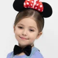 BUĞZ Minnie Mouse Kostüm Seti Taç Kuyruk Papyon Gösteri Seti