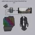BUĞZ Mobil Gaming Oyun Seti 5in1 X8 Pro Çipset RGB Klavye Mouse Telefon Tutucu
