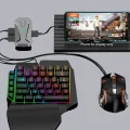 BUĞZ Mobil Gaming Oyun Seti 5in1 X8 Pro Çipset RGB Klavye Mouse Telefon Tutucu