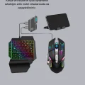 BUĞZ Mobil Gaming Oyun Seti 5in1 X8 Pro Çipset RGB Klavye Mouse Telefon Tutucu
