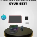 BUĞZ Mobil Gaming Set Klavye + Mouse + Dönüştürücü 5’li Paket Yüksek DPI Bluetooth