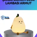 BUĞZ Modern Armut Gece Lambası Kablosuz Şarjlı LED Aydınlatma